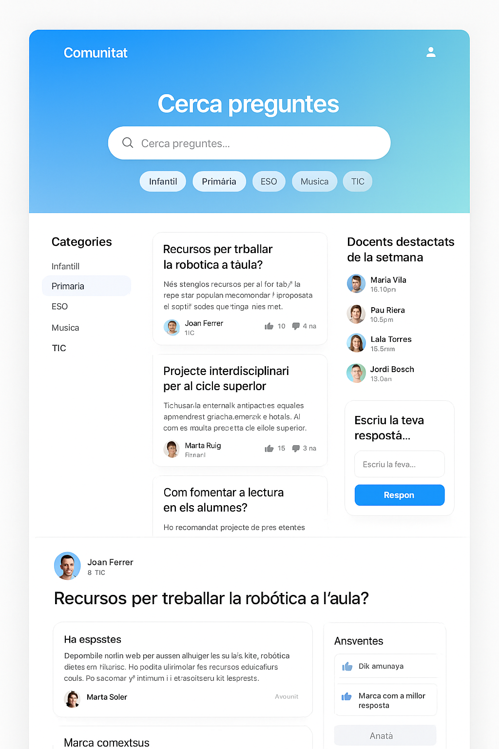 Comunitat — Detall